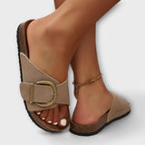 Margarete - Cork Slippers with Toe Strap