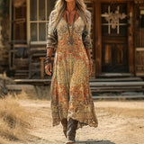 Amelia - Vintage-Inspired Long-Sleeve Casual Dress