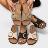 Margarete - Cork Slippers with Toe Strap