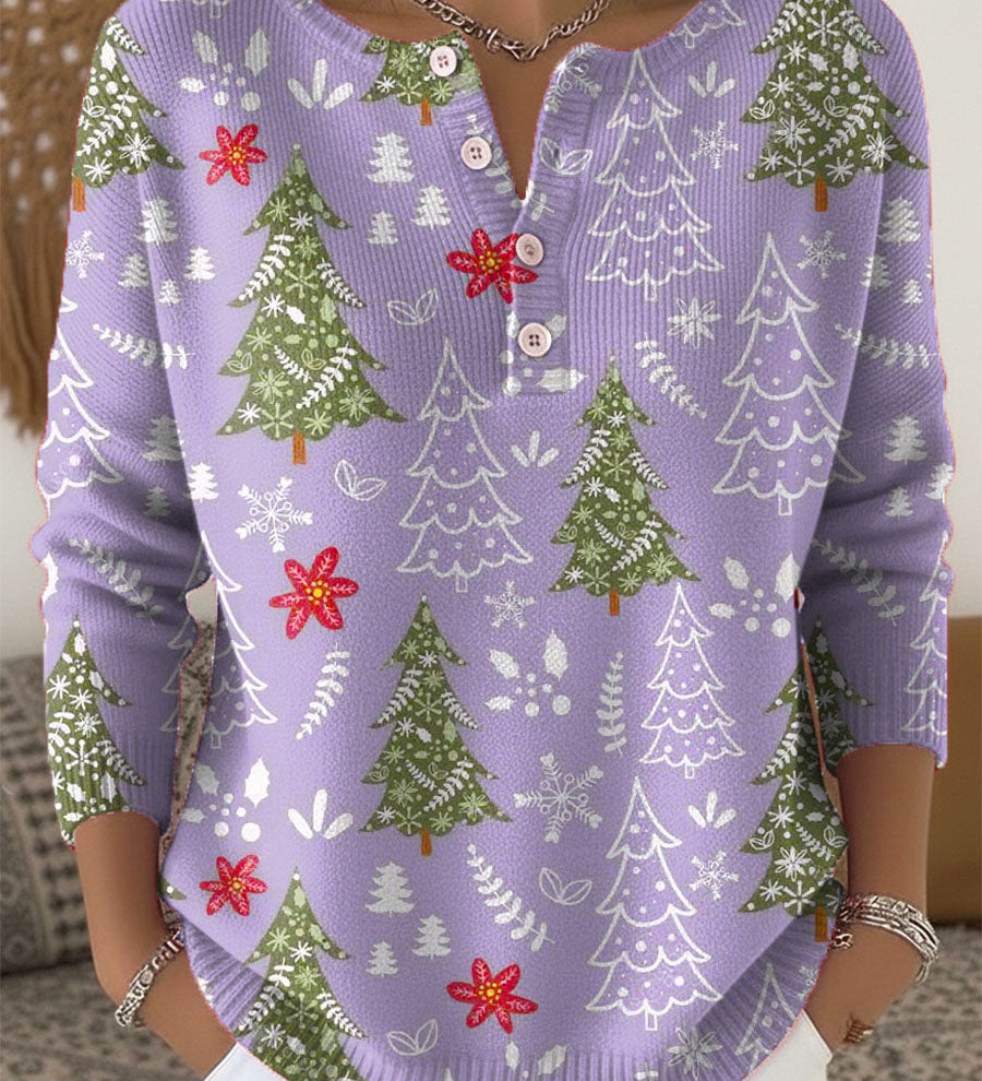 Sofía | Christmas Sweater with Buttons