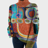 Indie - Artistic Knitted Turtleneck Sweater