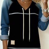 Camila | Striped Hooded Dress with Color Mix