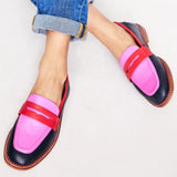 Lunessa - Loafers with Color Accent