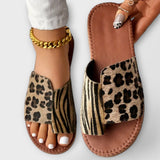 Sieglinde - Two-Toned Leopard Slippers