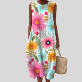 Dress with Colourful Daisies