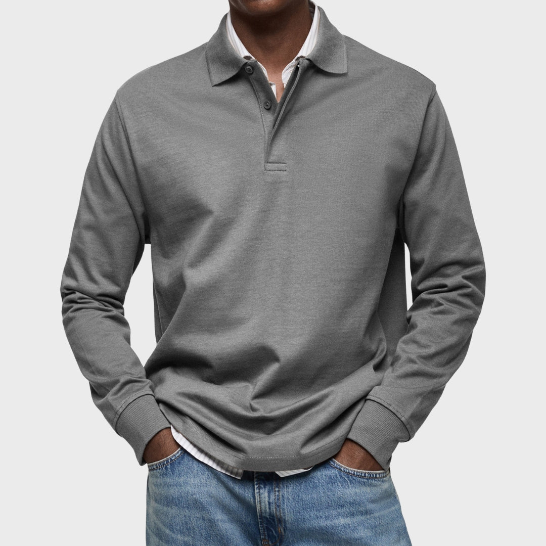 Lachlan - Luxury Long-Sleeve Polo