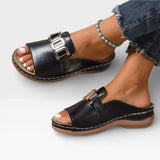 Elegant Buckle Sandals for Women – Comfortable Fit