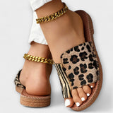 Sieglinde - Two-Toned Leopard Slippers