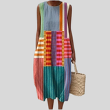 Colourful Dress with Patchwork Pattern