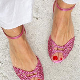 Isadora | Golden Braided Sandals