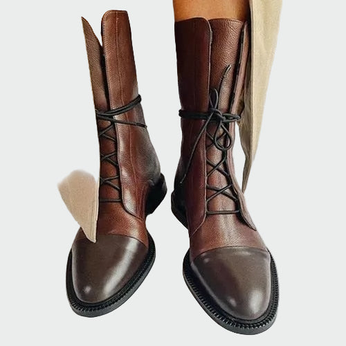 Hallie - Orthopedic Faux Leather Boots