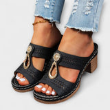Margarete - Stylish Black Sandals