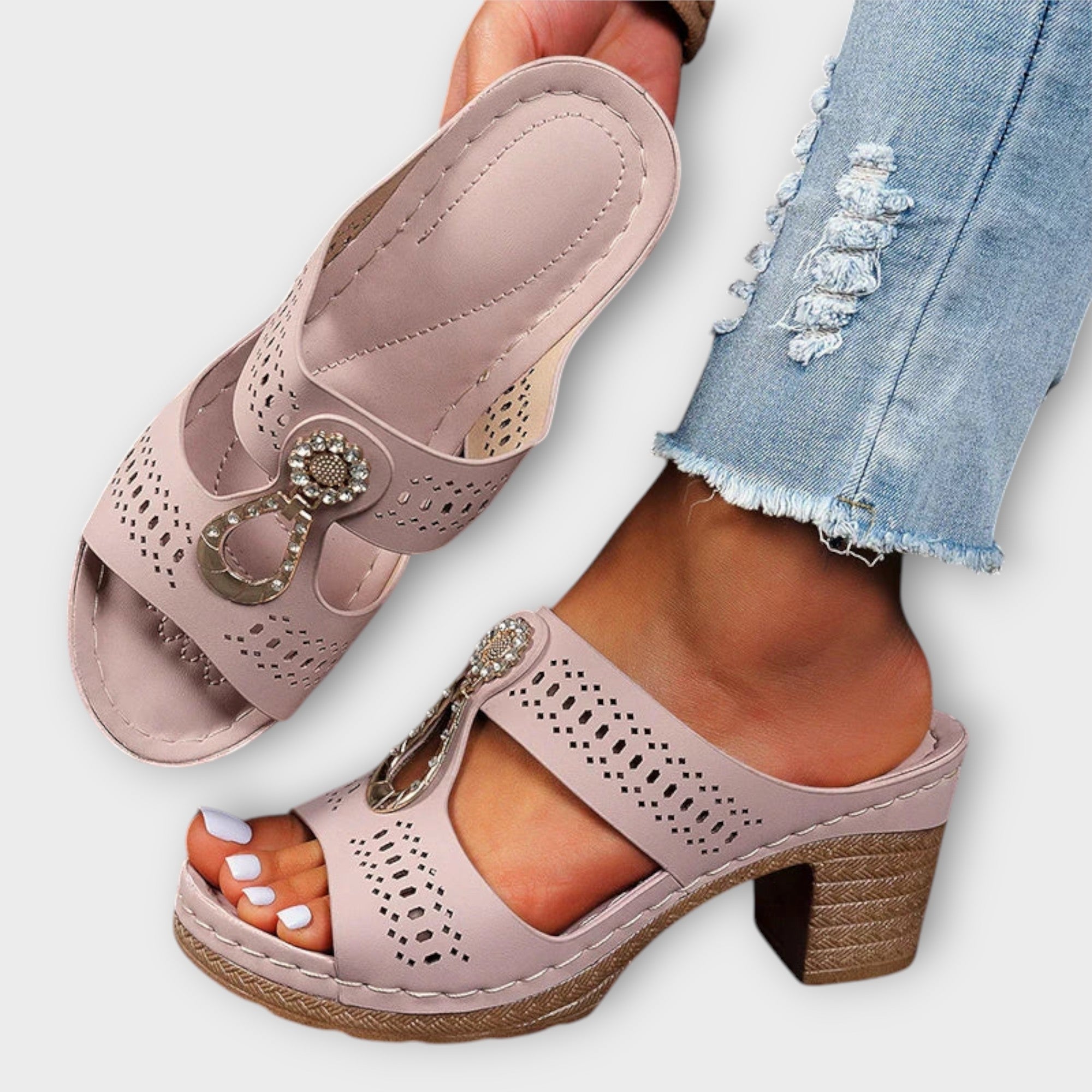 Margarete - Stylish Black Sandals