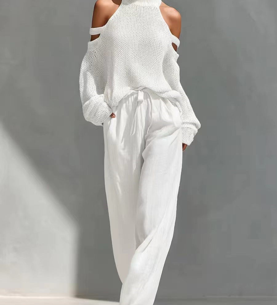 Fashion Knit and Linen Set