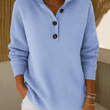V-Neck Polo Jumper for Women