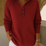 V-Neck Polo Jumper for Women