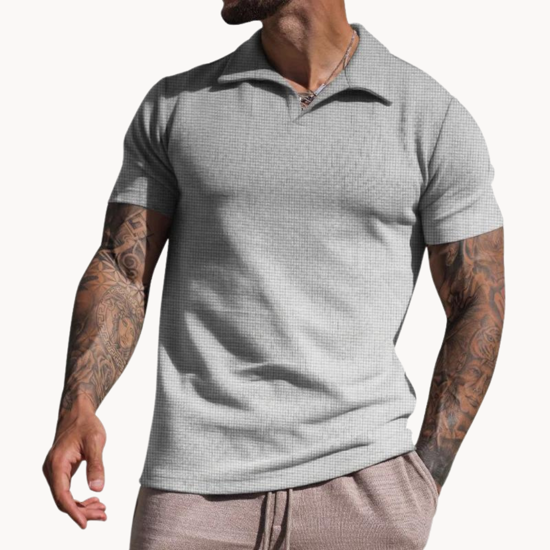 Jordan - Dyed-Fiber Johnny Collar Polo