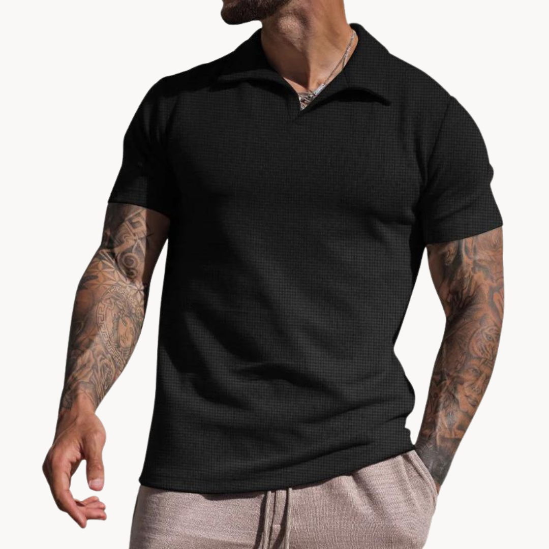 Jordan - Dyed-Fiber Johnny Collar Polo