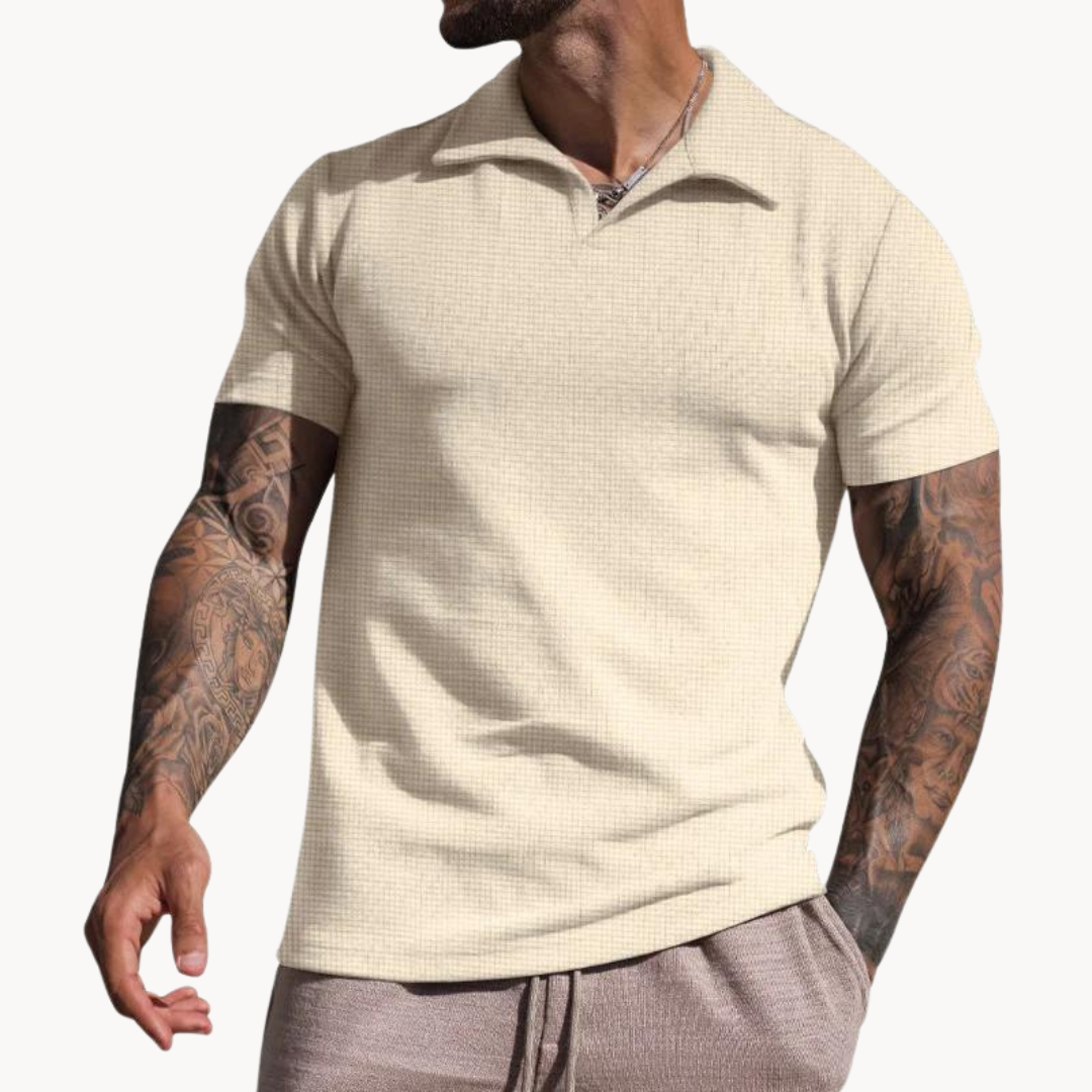 Jordan - Dyed-Fiber Johnny Collar Polo