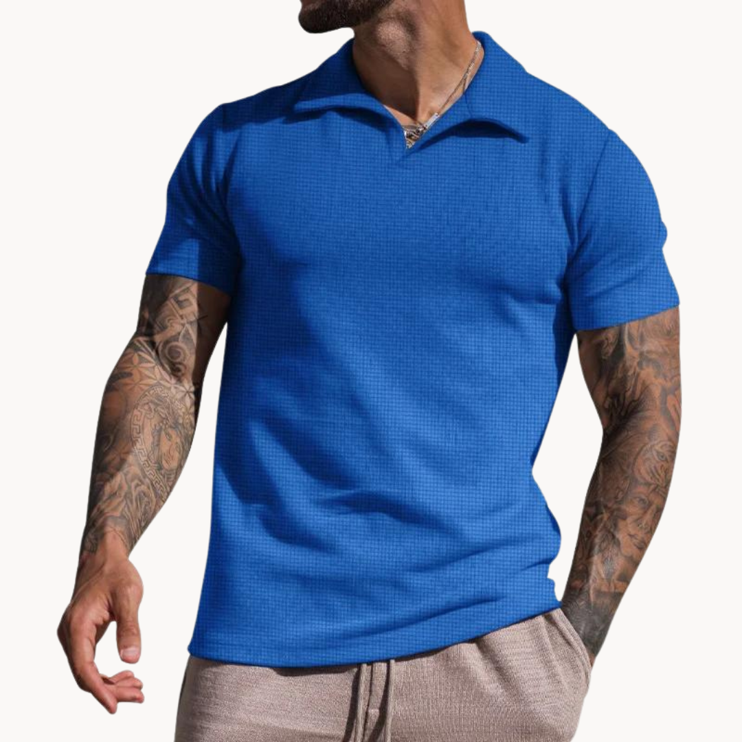 Jordan - Dyed-Fiber Johnny Collar Polo