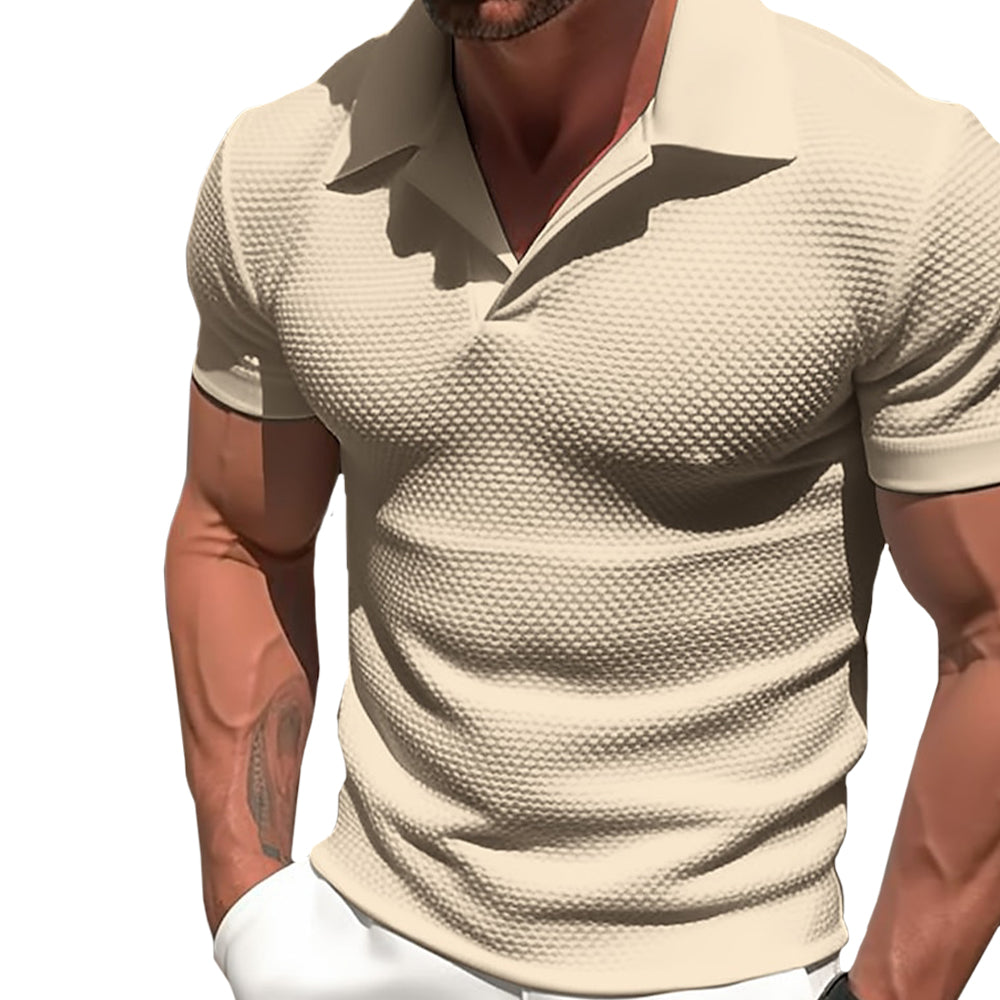 Darcy - Zip Polyester Blend Polo