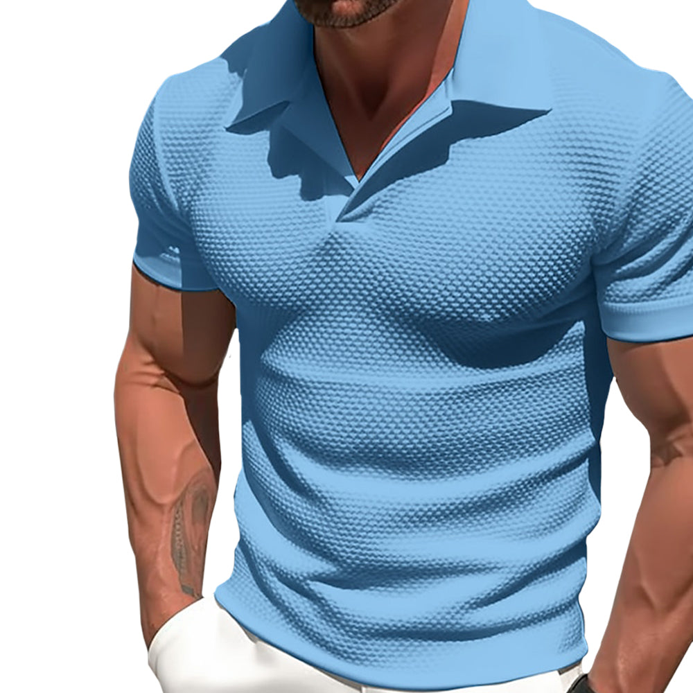 Darcy - Zip Polyester Blend Polo