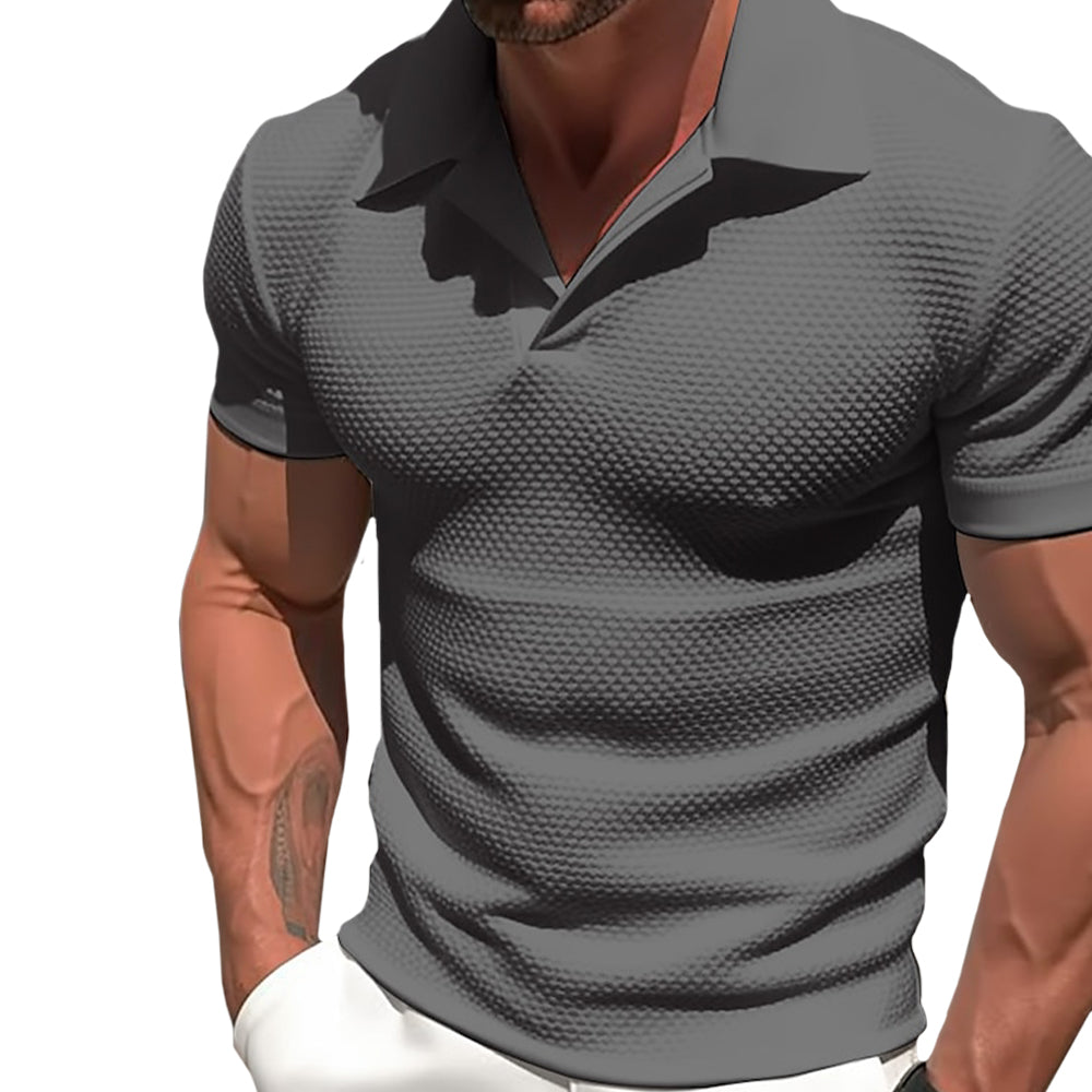 Darcy - Zip Polyester Blend Polo