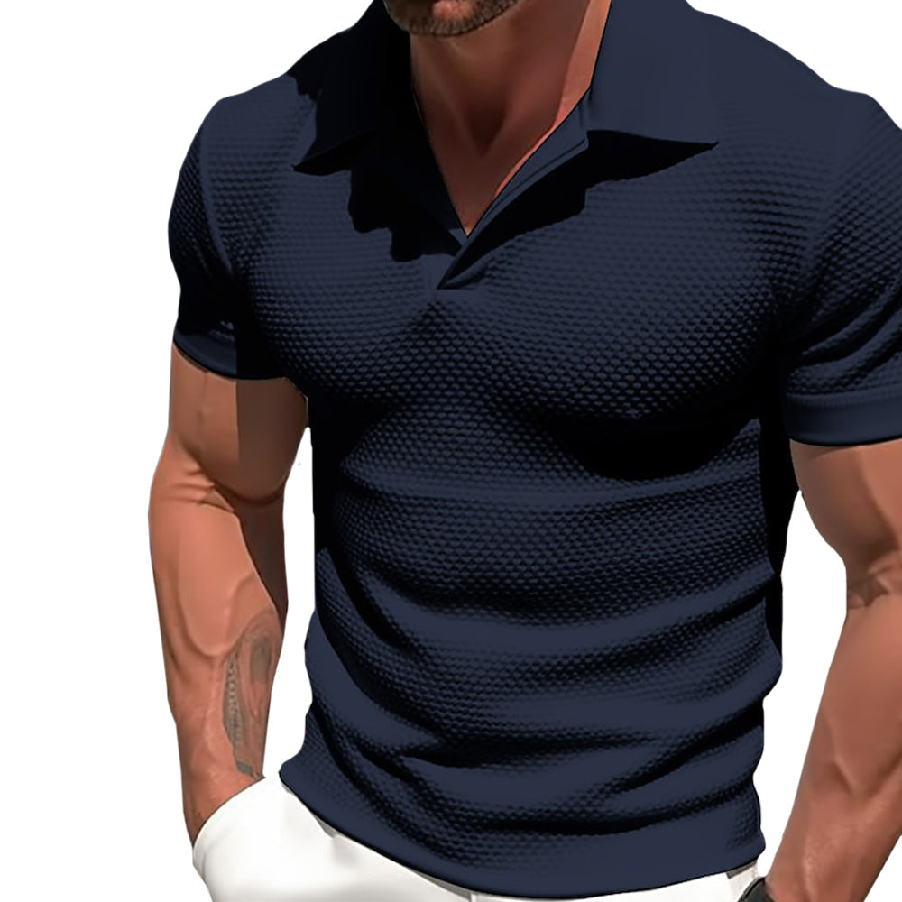 Darcy - Zip Polyester Blend Polo