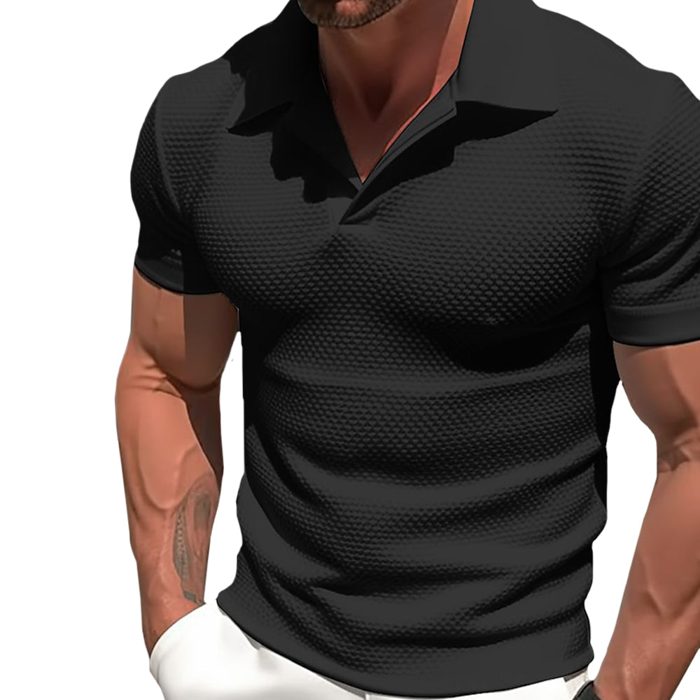 Darcy - Zip Polyester Blend Polo