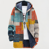 Yara - Geometric Color Block Coat