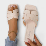 Dietlinde - Flat Slippers in Beige