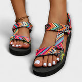 Hildrun - Ethno Sandals with Ankle Strap