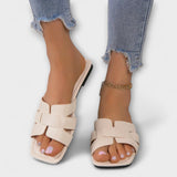 Dietlinde - Flat Slippers in Beige
