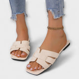 Dietlinde - Flat Slippers in Beige