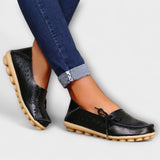 Notburga - White Slip-On Moccasins