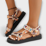 Hildrun - Ethno Sandals with Ankle Strap