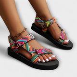 Hildrun - Ethno Sandals with Ankle Strap