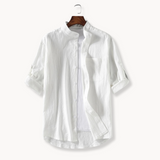 Owen - Elegant Mandarin Collar Shirt