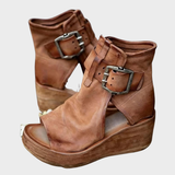 Vreni – Summer Wedge Sandals in Vintage Look
