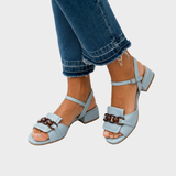Silvia – Elegant Sandals with Block Heel