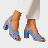 Barbara – Elegant Sandals with Cross Straps