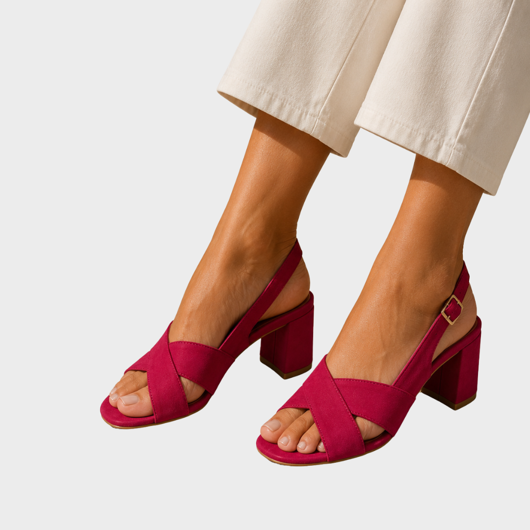 Barbara – Elegant Sandals with Cross Straps
