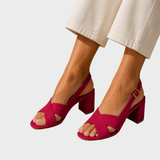 Barbara – Elegant Sandals with Cross Straps
