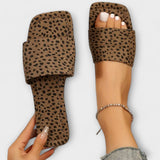 Liesbeth - Leopard Print Slippers