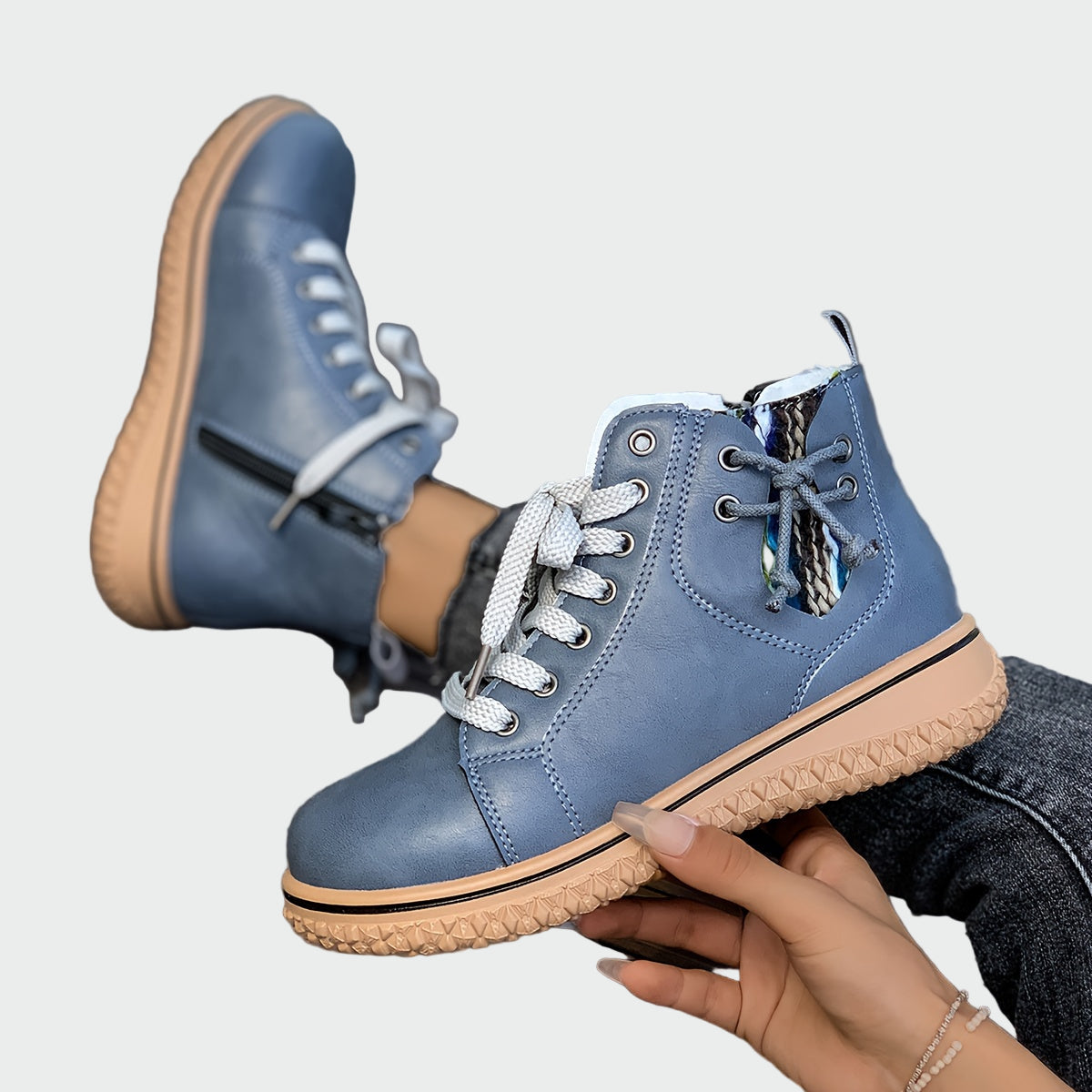 Adelaide - Low-Cut Orthopedic Faux Leather Boots