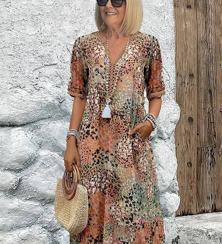 Lina | Lightweight Dress with V-Neck