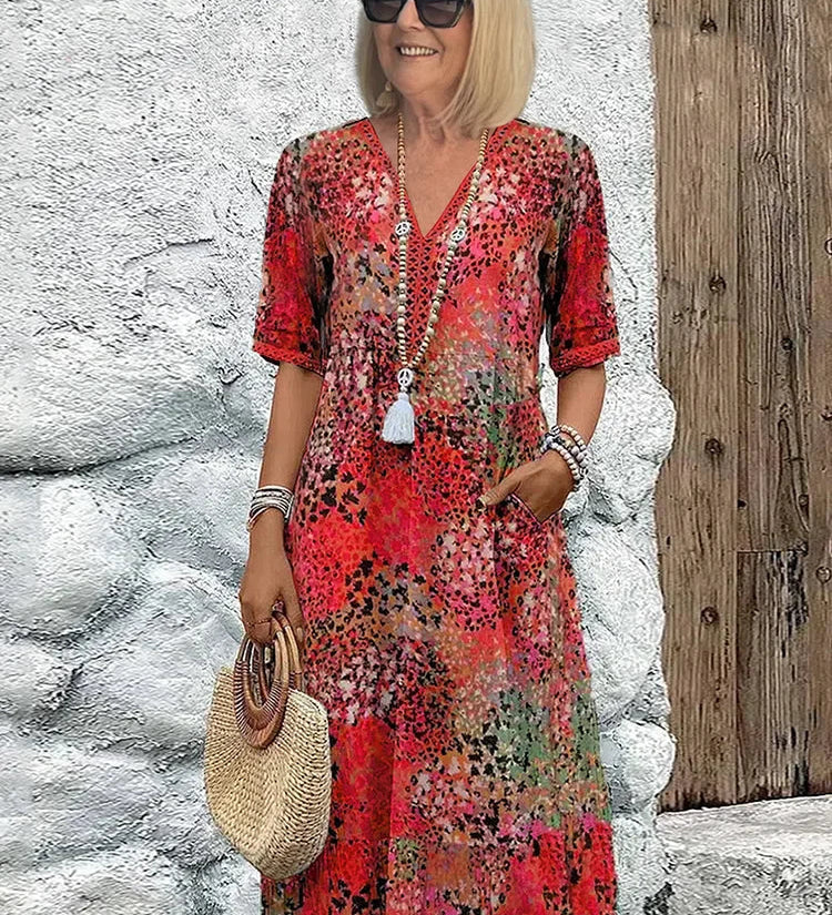 Lina | Lightweight Dress with V-Neck