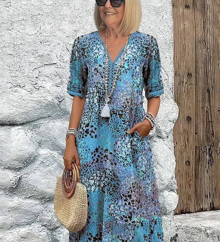 Lina | Lightweight Dress with V-Neck