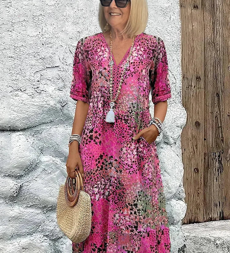 Lina | Lightweight Dress with V-Neck