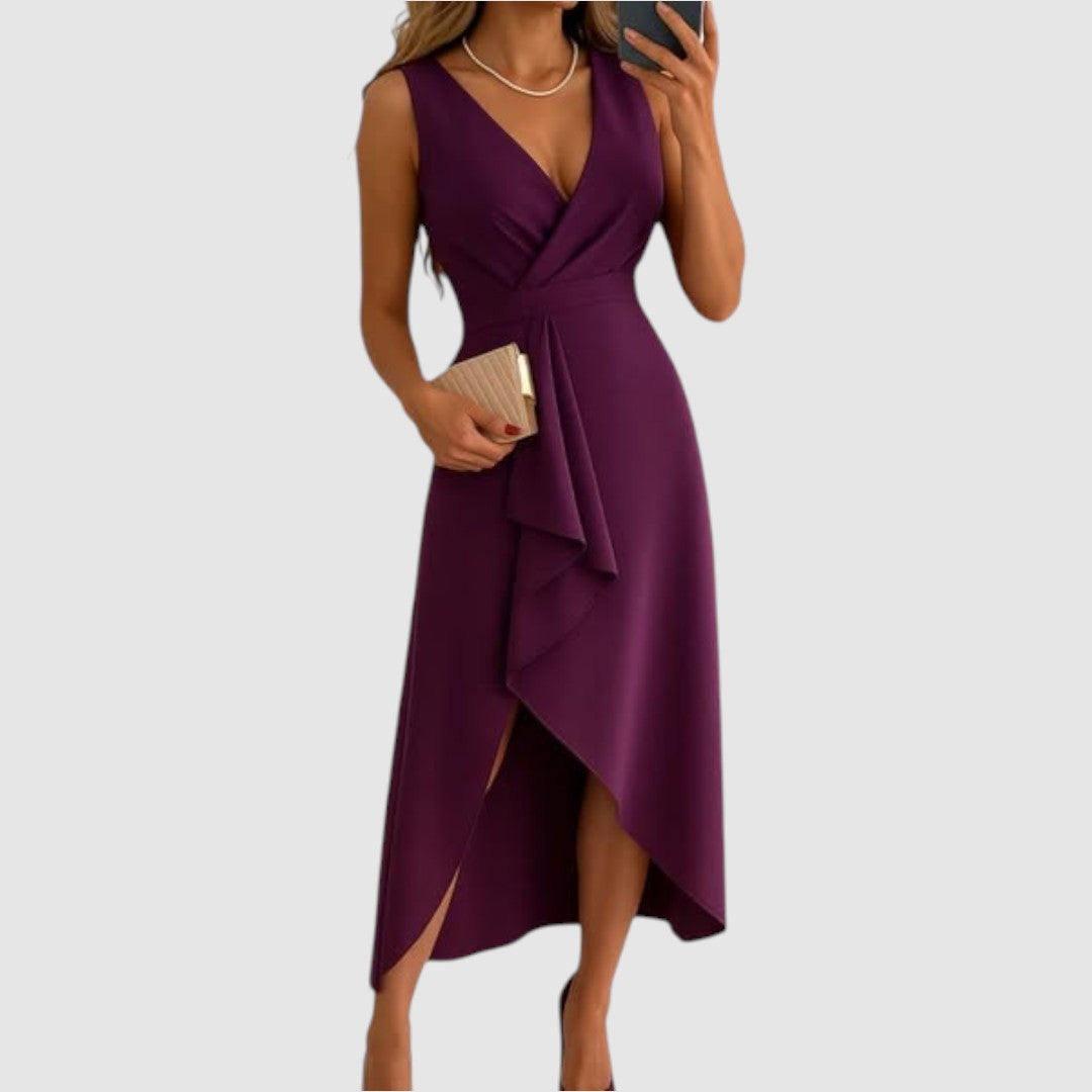 Valerie - Elegant wrap dress with a V-neck